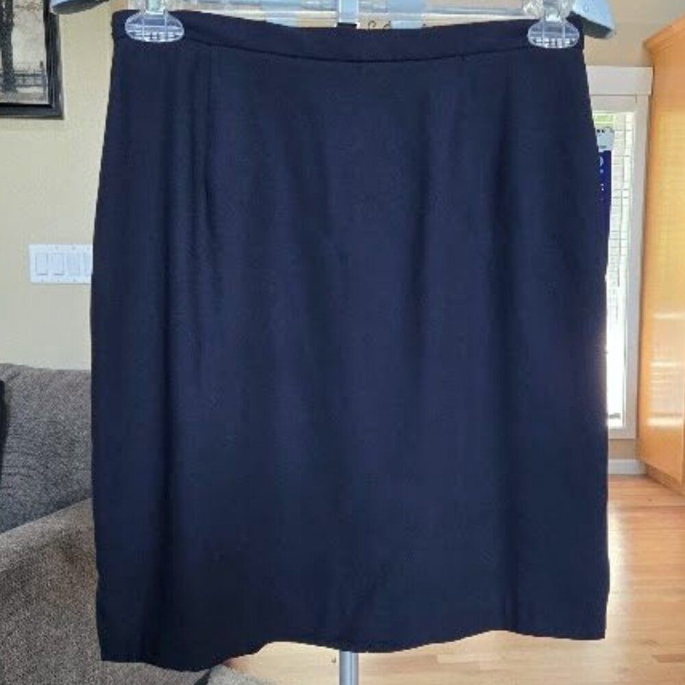 NWT Hillard & Hanson sz 12 blue pencil skirt